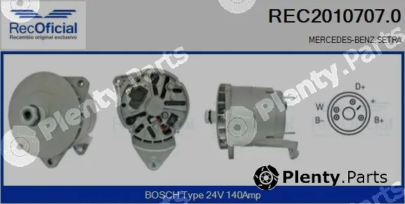 Recoficial REC2010707.0 — Alternator