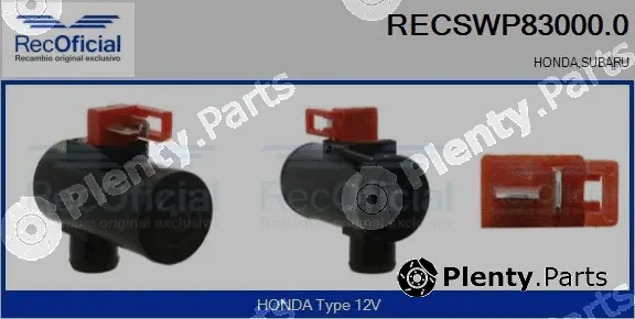 Recoficial RECSWP83000.0 — Washer Fluid Pump, window cleaning