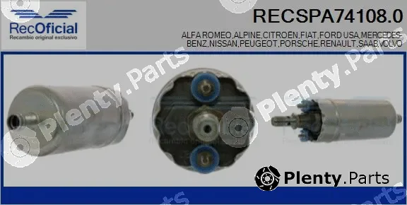 Recoficial RECSPA74108.0 — Fuel Pump