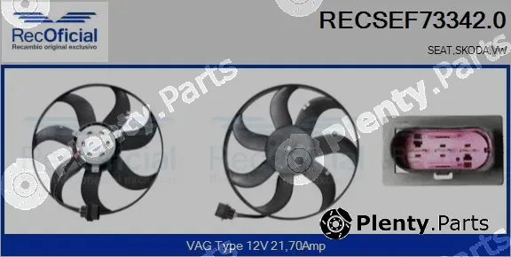 Recoficial RECSEF73342.0 — Fan, engine cooling