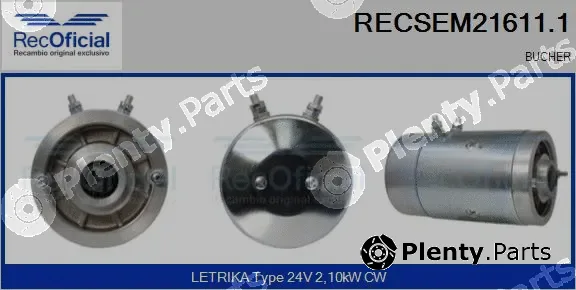 Recoficial RECSEM21611.1 — Electric Motor