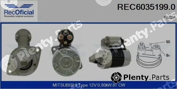 Recoficial REC6035199.0 — Starter