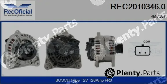 Recoficial REC2010346.0 — Alternator