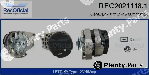Recoficial REC2021118.1 — Alternator