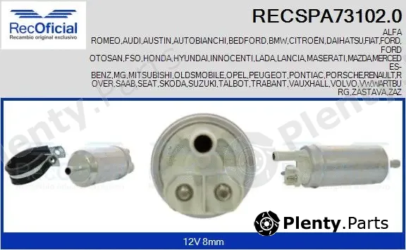 Recoficial RECSPA73102.0 — Fuel Pump