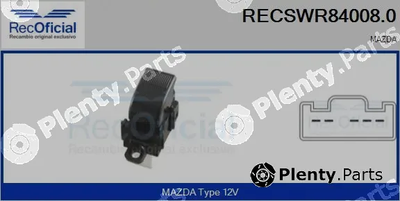 Recoficial RECSWR84008.0 — Switch, window regulator