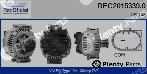 Recoficial REC2015339.0 — Alternator