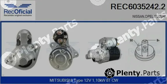 Recoficial REC6035242.2 — Starter
