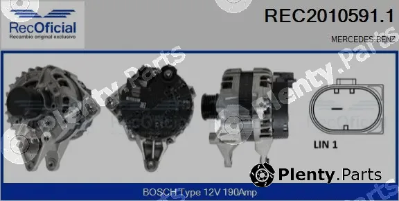 Recoficial REC2010591.1 — Alternator