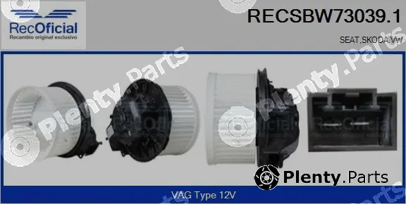 Recoficial RECSBW73039.1 — Interior Blower