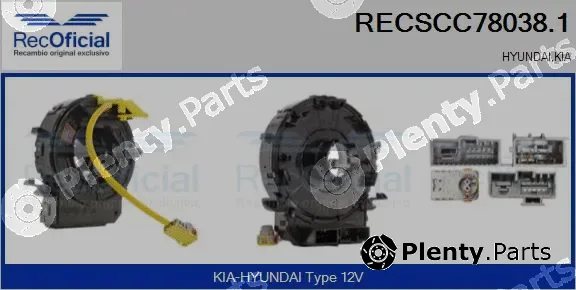 Recoficial RECSCC78038.1 — Clockspring, airbag