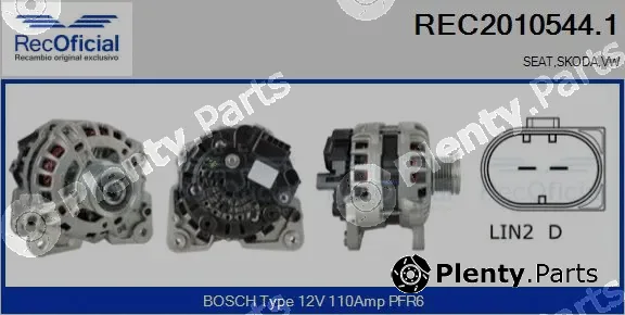 Recoficial REC2010544.1 — Alternator