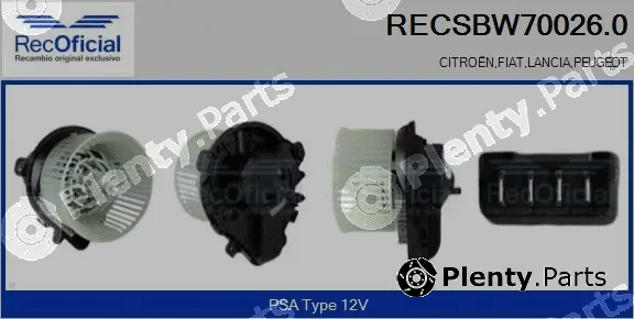 Recoficial RECSBW70026.0 — Interior Blower