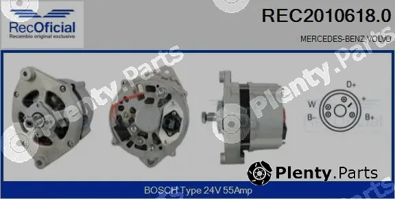 Recoficial REC2010618.0 — Alternator
