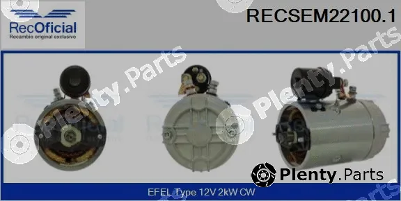 Recoficial RECSEM22100.1 — Electric Motor