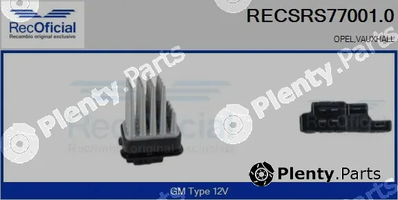 Recoficial RECSRS77001.0 — Resistor, interior blower