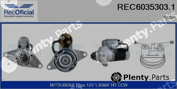 Recoficial REC6035303.1 — Starter