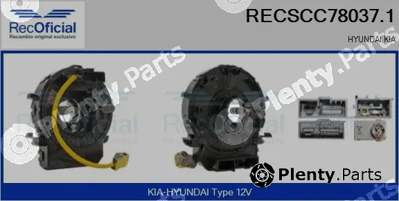 Recoficial RECSCC78037.1 — Clockspring, airbag