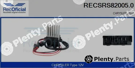 Recoficial RECSRS82005.0 — Resistor, interior blower