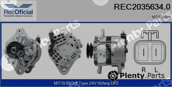 Recoficial REC2035634.0 — Alternator