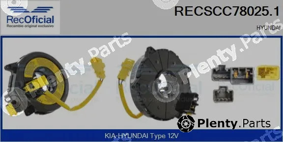 Recoficial RECSCC78025.1 — Clockspring, airbag