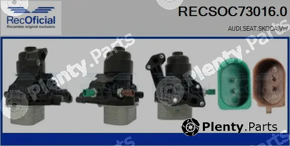 Recoficial RECSOC73016.0 — Oil Cooler, engine oil