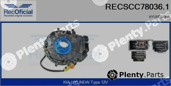 Recoficial RECSCC78036.1 — Clockspring, airbag