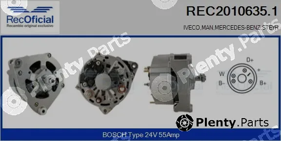 Recoficial REC2010635.1 — Alternator
