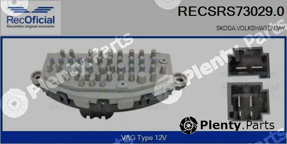 Recoficial RECSRS73029.0 — Resistor, interior blower