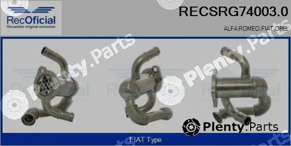 Recoficial RECSRG74003.0 — Cooler, exhaust gas recirculation