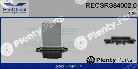 Recoficial RECSRS84002.0 — Resistor, interior blower