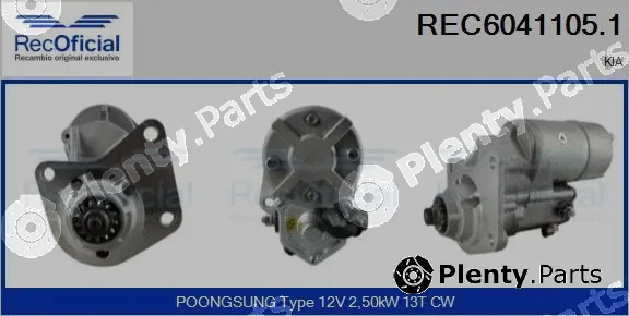 Recoficial REC6041105.1 — Starter