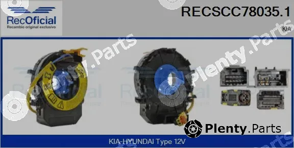 Recoficial RECSCC78035.1 — Clockspring, airbag