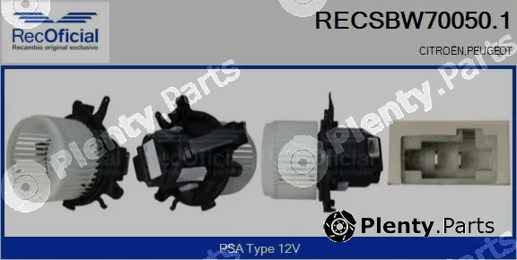 Recoficial RECSBW70050.1 — Interior Blower