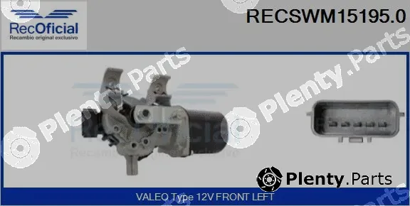Recoficial RECSWM15195.0 — Wiper Motor