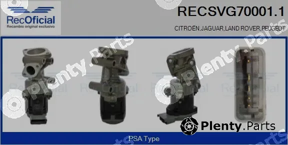 Recoficial RECSVG70001.1 — EGR Valve