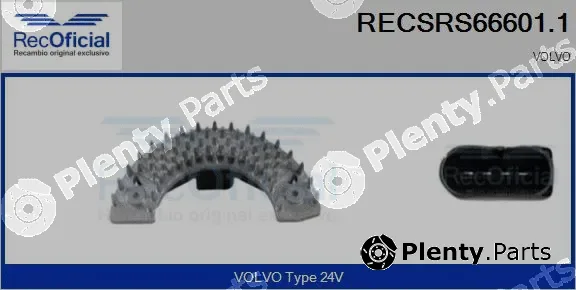 Recoficial RECSRS66601.1 — Resistor, interior blower