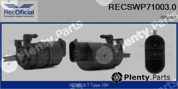 Recoficial RECSWP71003.0 — Washer Fluid Pump, window cleaning
