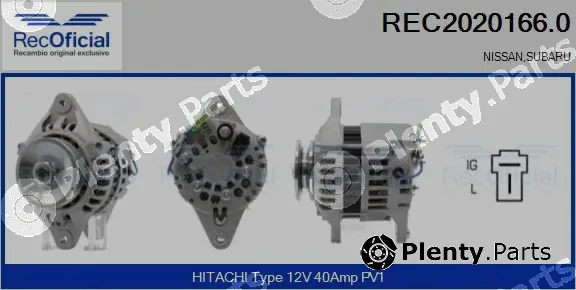 Recoficial REC2020166.0 — Alternator