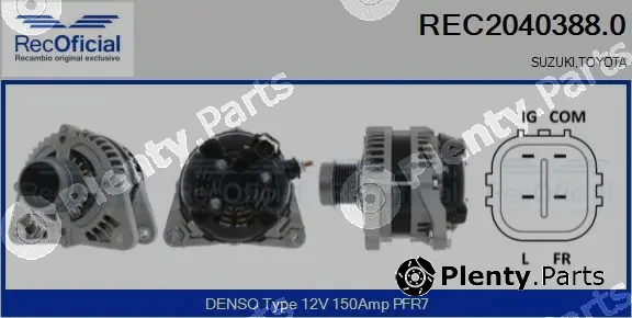 Recoficial REC2040388.0 — Alternator