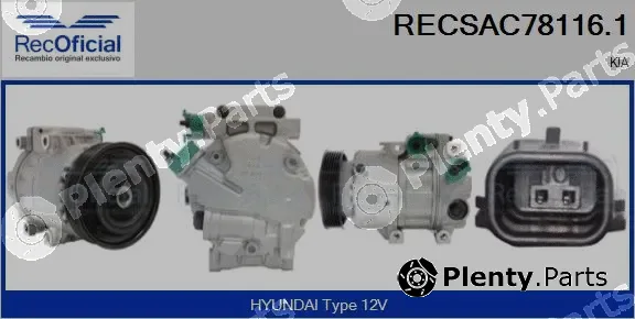 Recoficial RECSAC78116.1 — Compressor, air conditioning