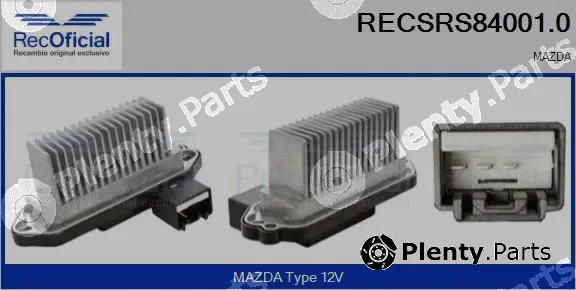 Recoficial RECSRS84001.0 — Resistor, interior blower