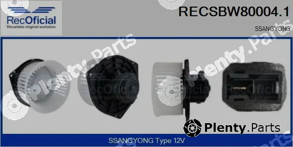 Recoficial RECSBW80004.1 — Interior Blower