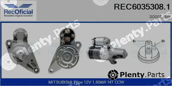 Recoficial REC6035308.1 — Starter