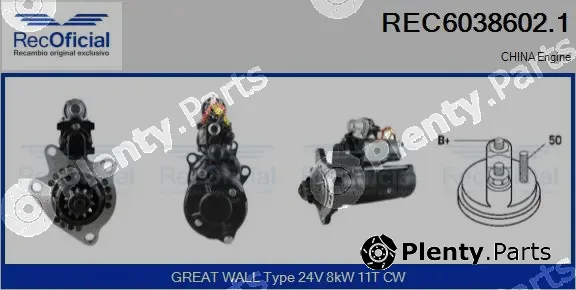 Recoficial REC6038602.1 — Starter