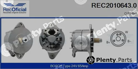Recoficial REC2010643.0 — Alternator