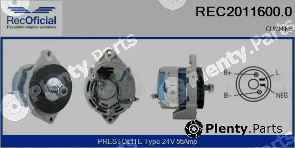 Recoficial REC2011600.0 — Alternator