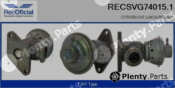 Recoficial RECSVG74015.1 — EGR Valve