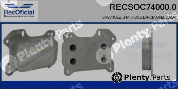Recoficial RECSOC74000.0 — Oil Cooler, engine oil