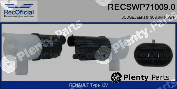 Recoficial RECSWP71009.0 — Washer Fluid Pump, window cleaning